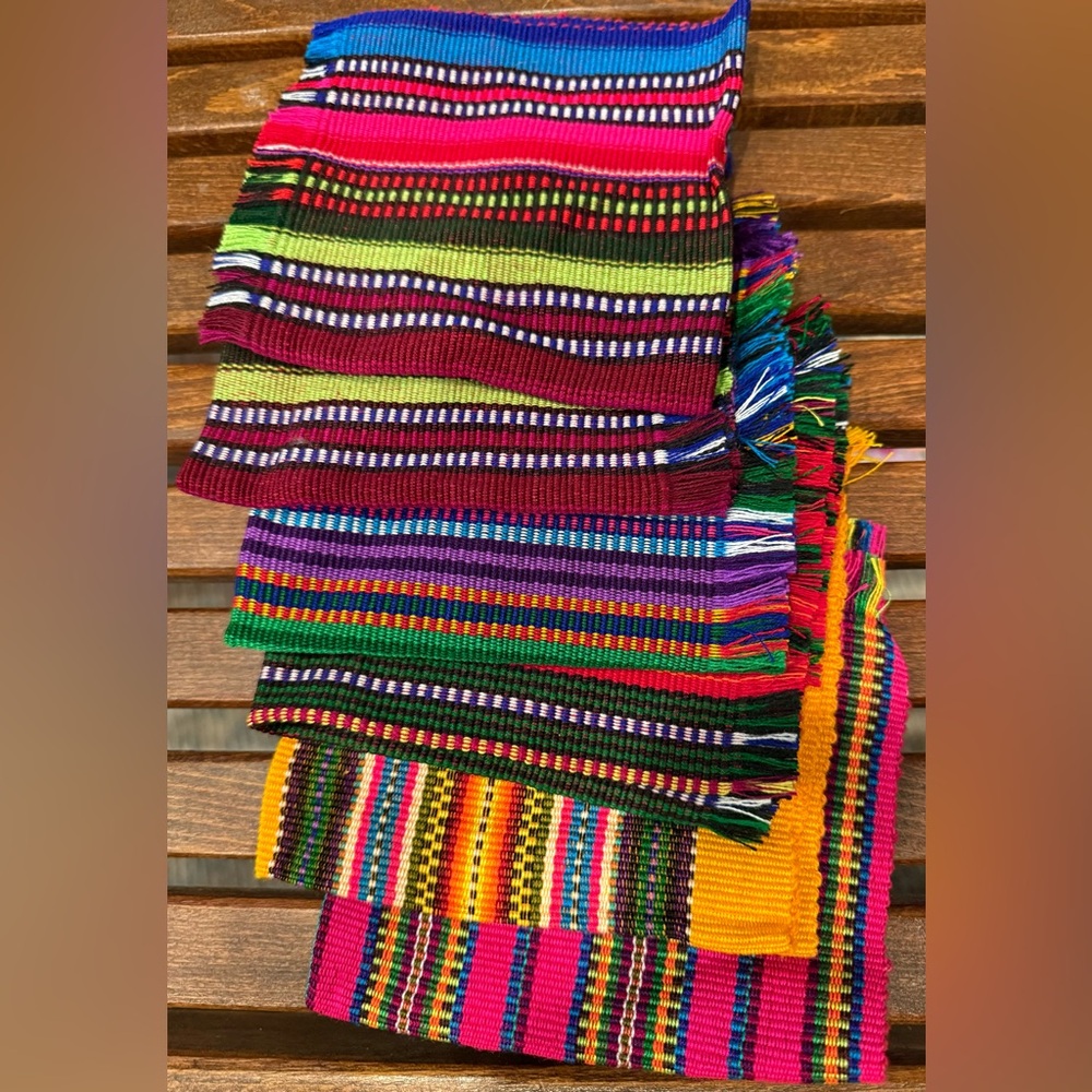 Six fabric Cloth Napkins